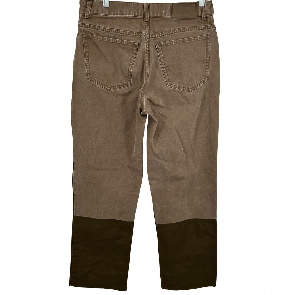 Mens Brown Double Knee Cabela's Canvas Upland Brush Guard Pants 32x30 act(31x29) - Picture 7 of 11